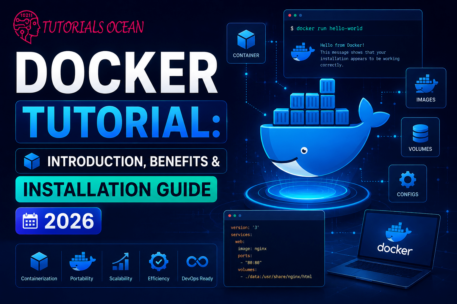 Docker Tutorial: Introduction, Benefits & Installation Guide 2026