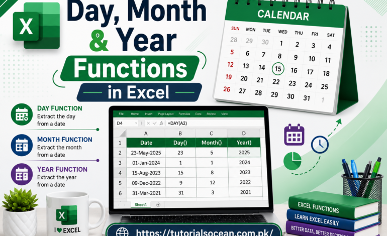 day month year function in excel