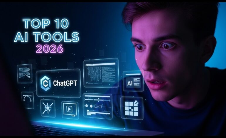 Top 10 AI Tools 2026 - ChatGPT, Leonardo AI, Runway ML and more