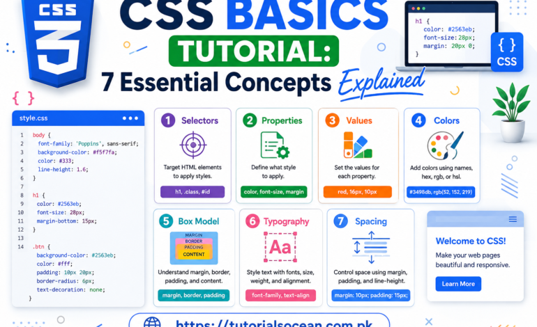 CSS basics tutorial – syntax, selectors and class vs ID example