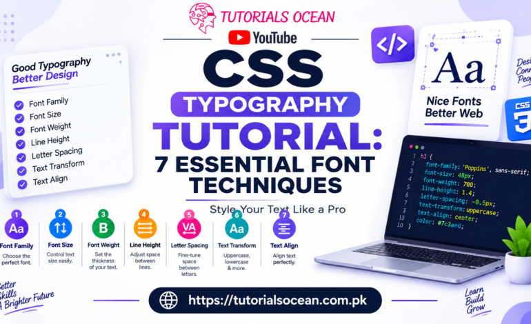 CSS typography tutorial – font styling and Google Fonts example