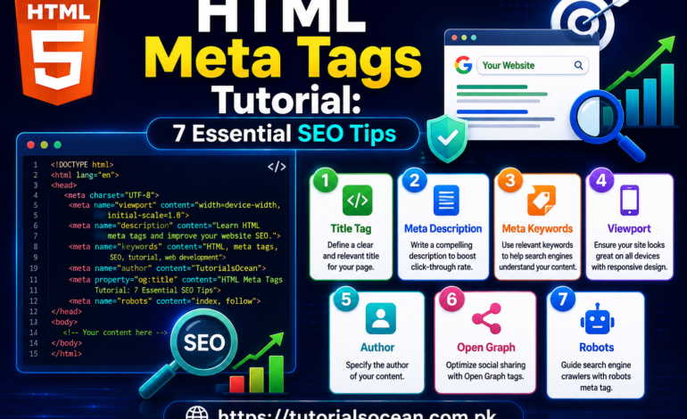 HTML meta tags and SEO basics tutorial – head section and Open Graph example