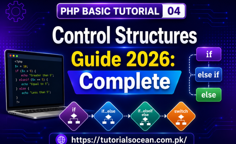 PHP Control Structures if else switch example code