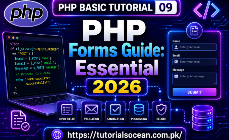 PHP Forms GET POST superglobals example code screenshot