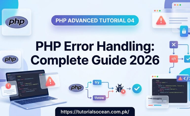 PHP Error Handling try catch exceptions example code